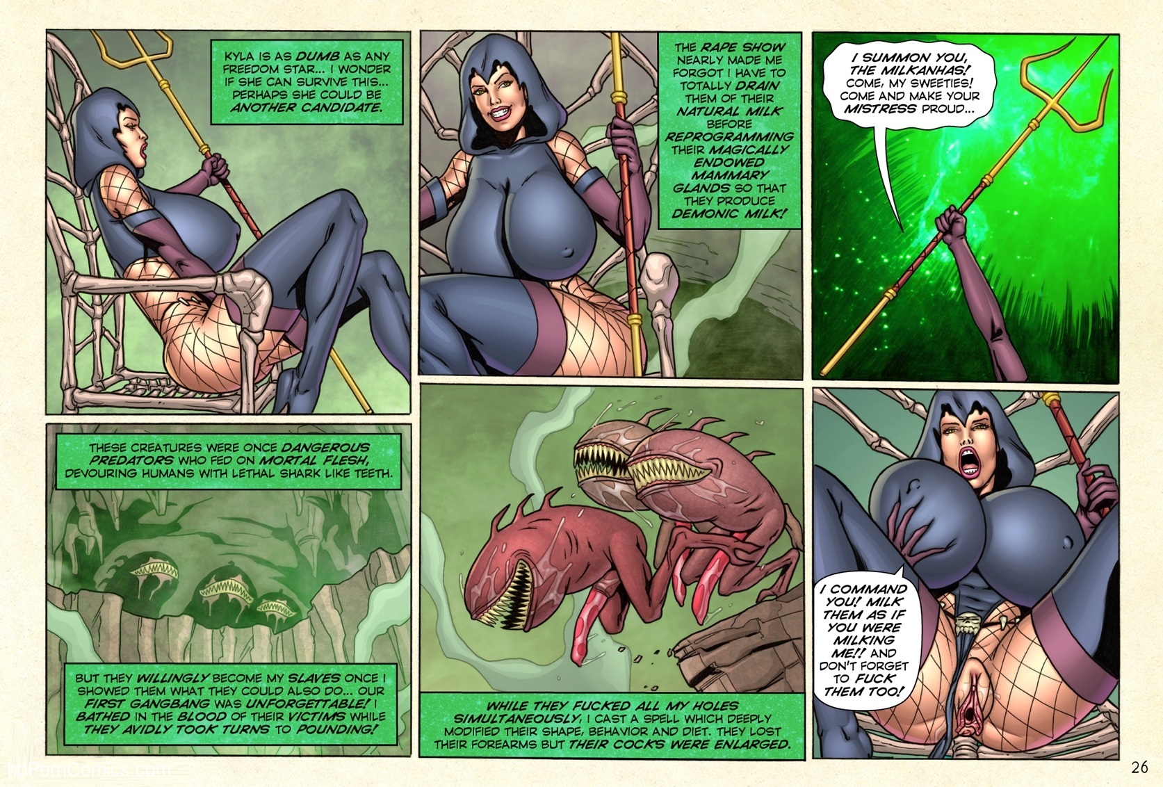 Demonic Fuck-Feast in Mythra’s Lair32 free sex comic